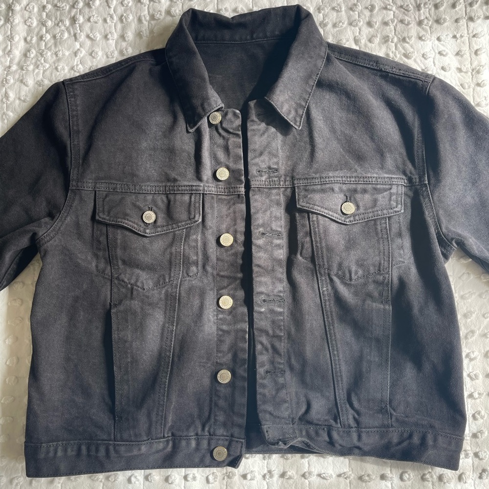 brandy melville black jean jacket